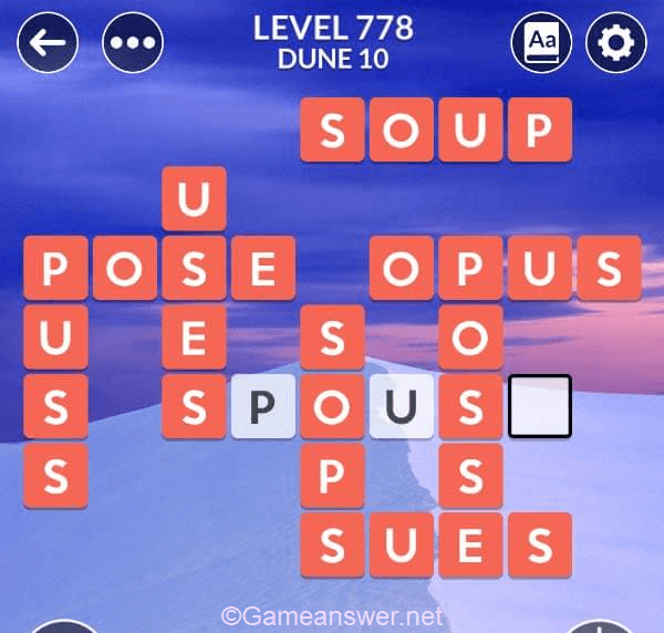 Wordscapes Level 778