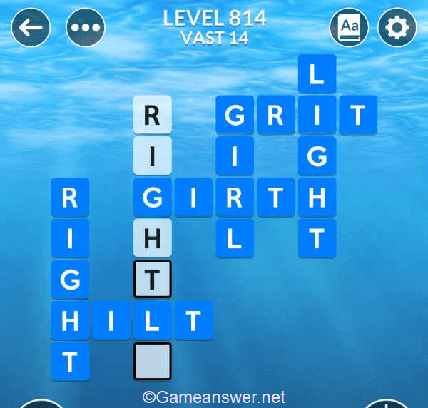 Wordscapes Level 814 Answers [ + Bonus Words ] - GameAnswer