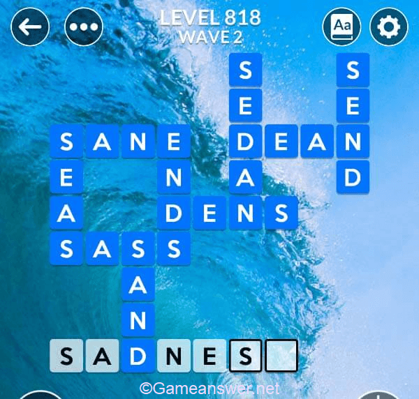 Wordscapes Level 818 Answers [ + Bonus Words ] - GameAnswer