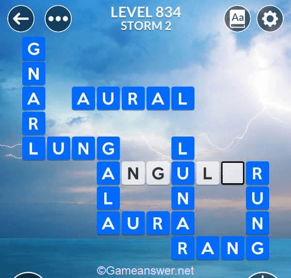 Wordscapes Level 834