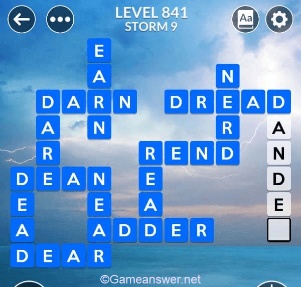 Wordscapes Level 841