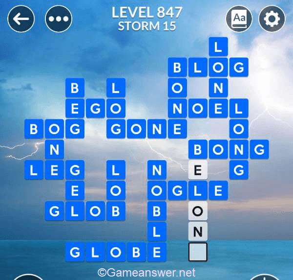 Wordscapes Level 847