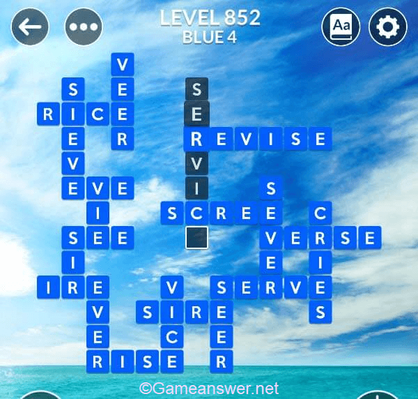 Wordscapes Level 852