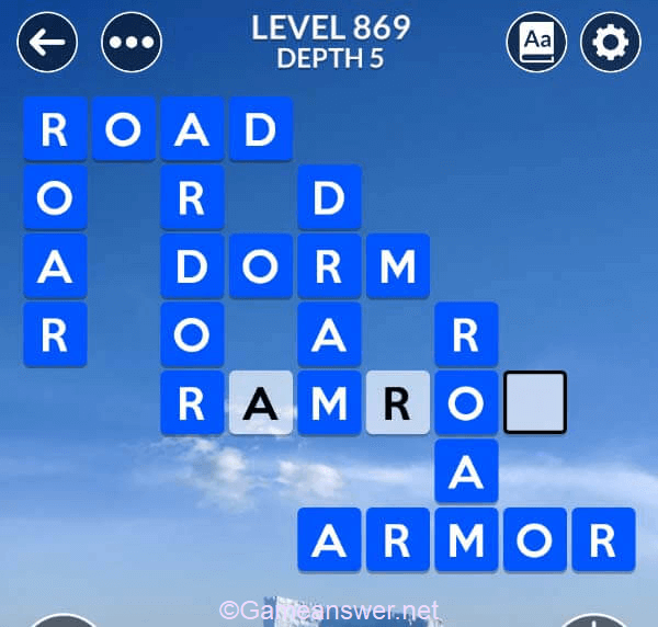 Wordscapes Level 869