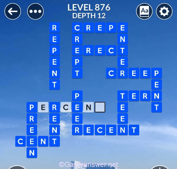 Wordscapes Level 876