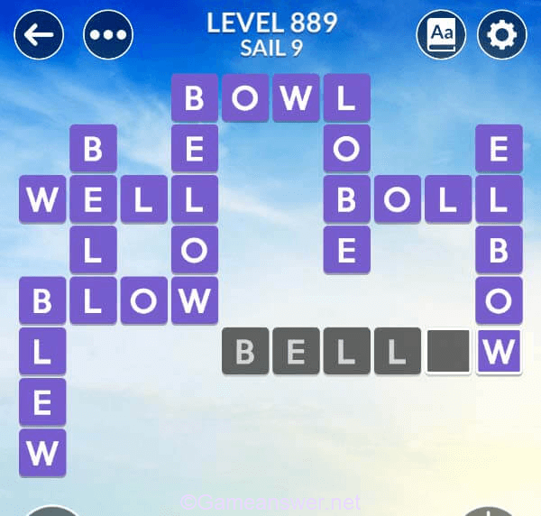 Wordscapes Level 889