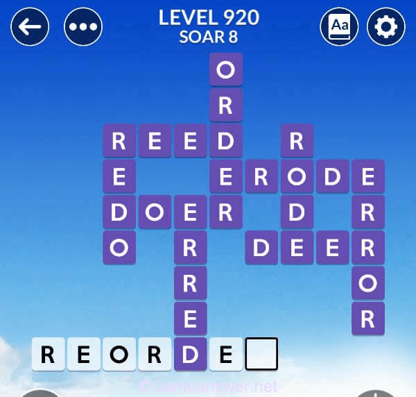 Wordscapes Level 920