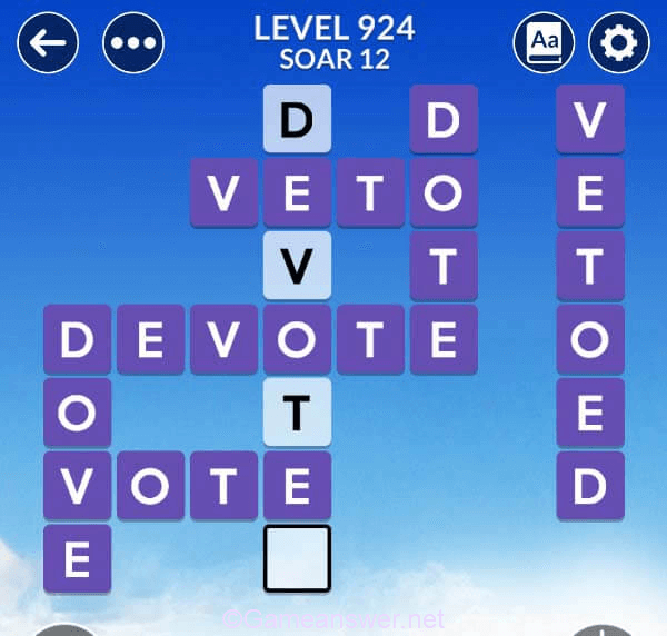 Wordscapes Level 924