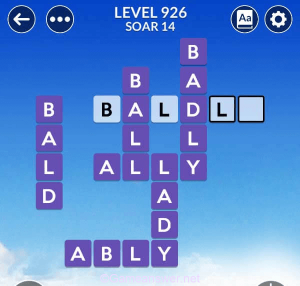 Wordscapes Level 926