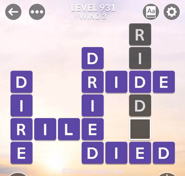 Wordscapes Level 931