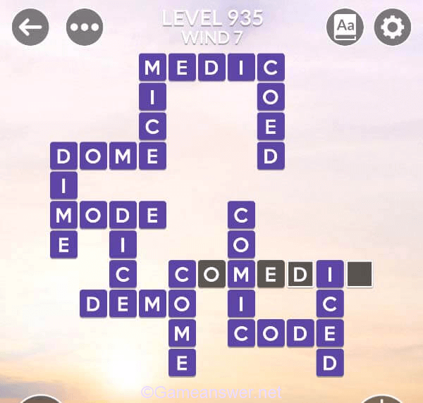 Wordscapes Level 935