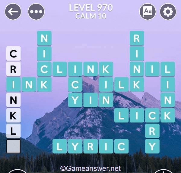 Wordscapes Level 970