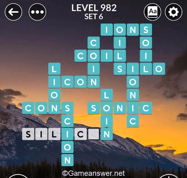 Wordscapes Level 982