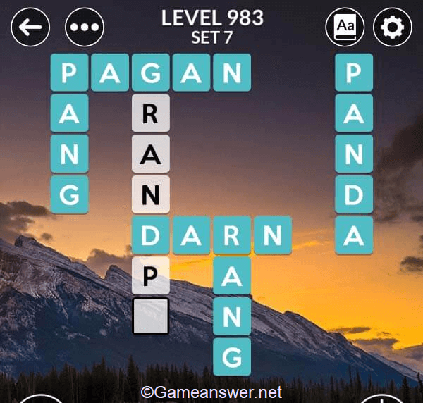 Wordscapes Level 983