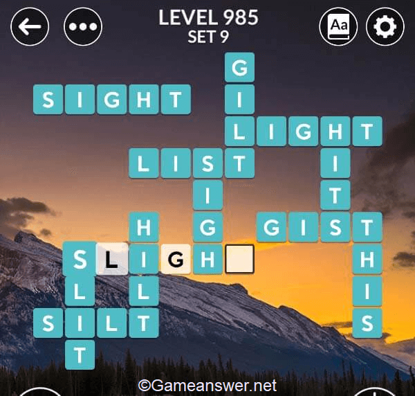 Wordscapes Level 985