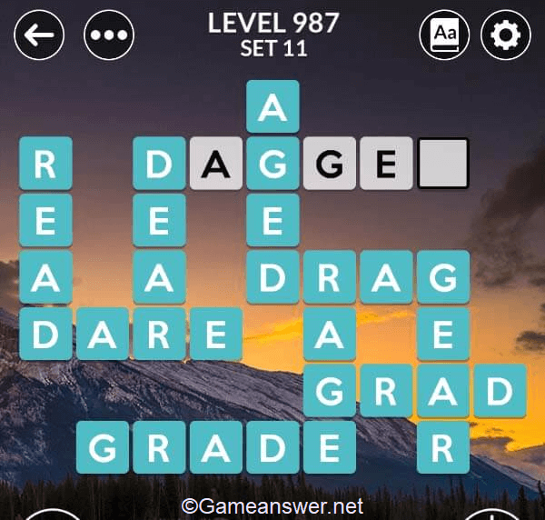 Wordscapes Level 987