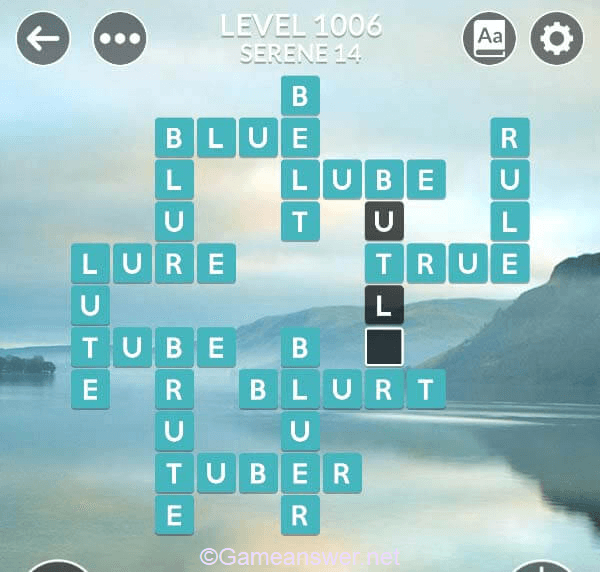 Wordscapes Level 1006