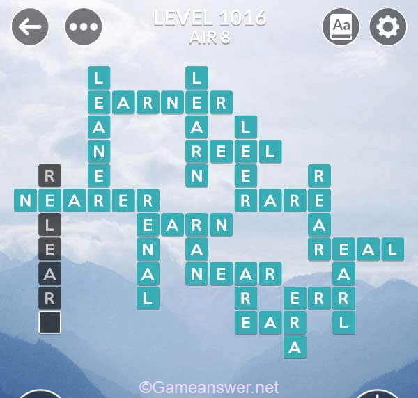 Wordscapes Level 1016