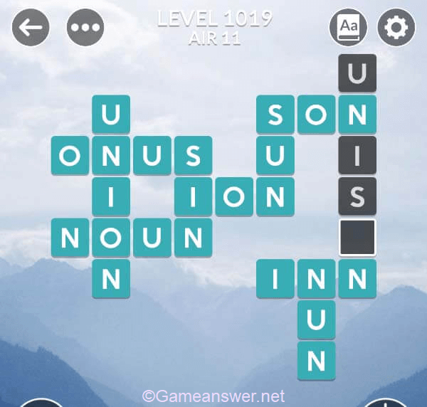 Wordscapes Level 1019
