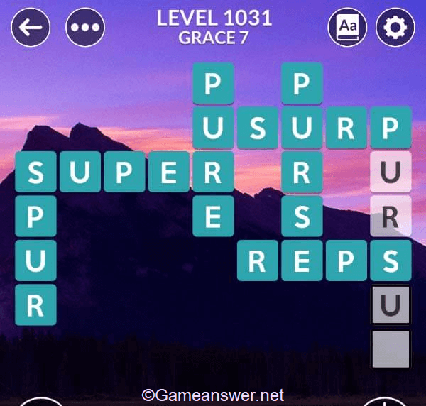 Wordscapes Level 1031