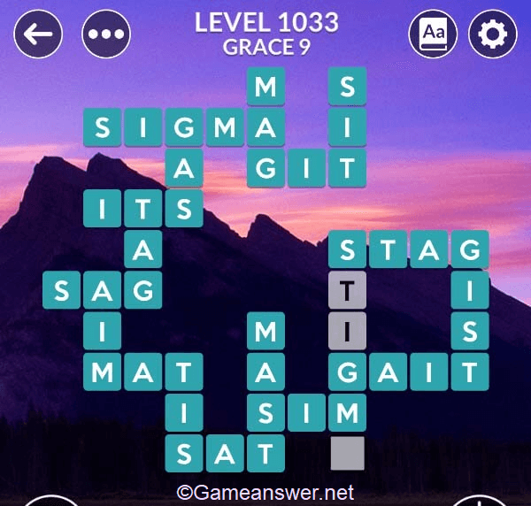 Wordscapes Level 1033