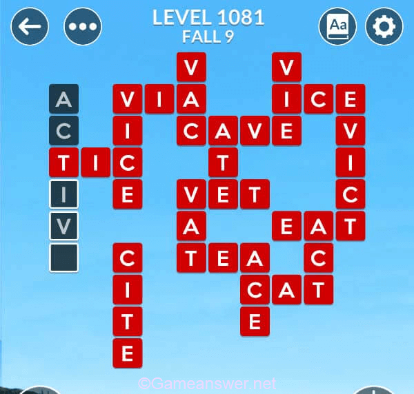 Wordscapes Level 1081